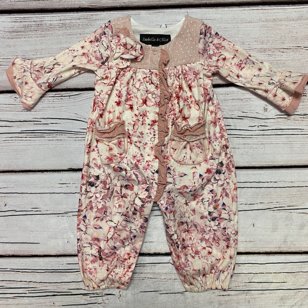 Isobella and Chloe Ruffled Romper